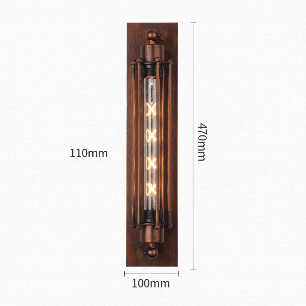Vintage LED Wall Light with Bulbs Included – image 11