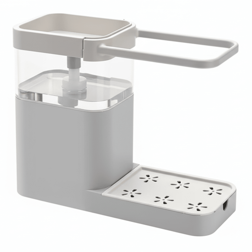 Washing Up Brush with Soap Dispenser, Soap Dispensing Dish Brush with Holder – image 9
