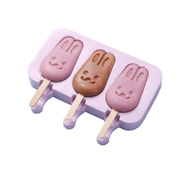 Silicone Ice Lolly Moulds with Handles, Reusable Popsicle Moulds – image 6