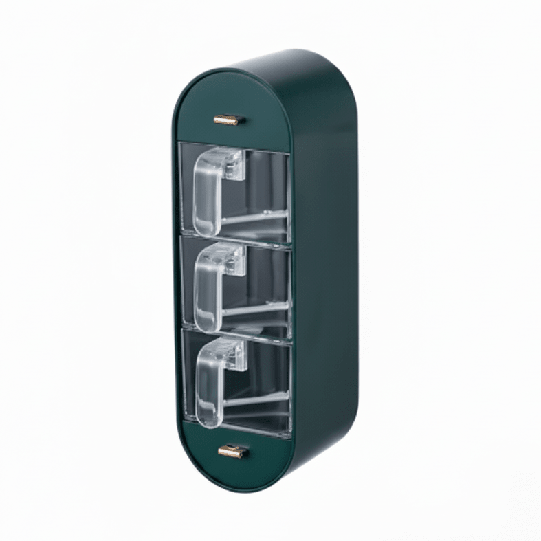 Spice Organiser with 5 Compartments, Spice Storage for Kitchen Wall and Cupboard – image 9