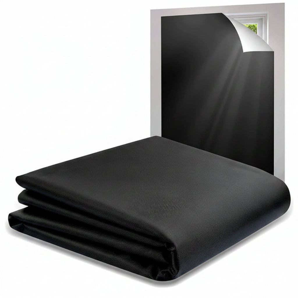 Blackout Fabric Cut to Size, Blackout Material for Windows, Water Repellent Fabric for Travel, Window Covering