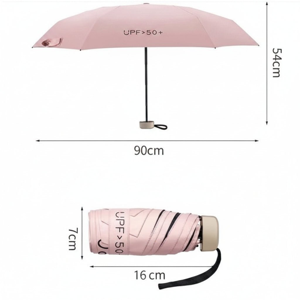 Sun Umbrella, Ultralight Mini Umbrella for Sun and Rain, Small Umbrella for Handbag and Travel_08
