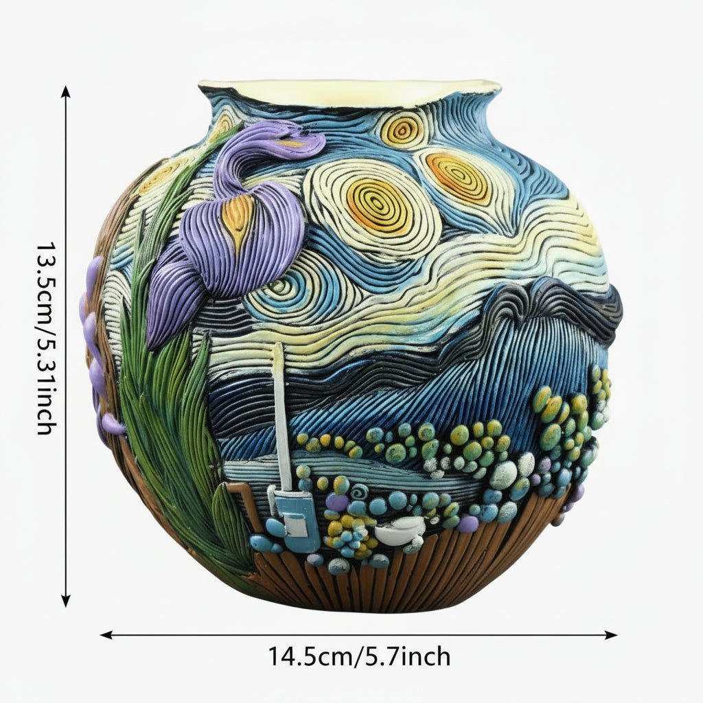 Flower Vase Handmade from Resin, Small Flower Vase for Table Centrepiece – image 10