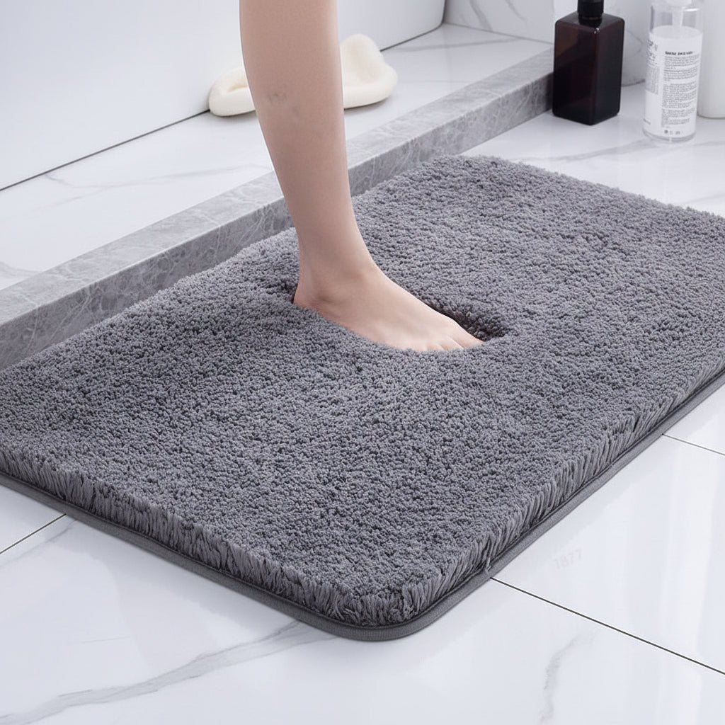 Bathroom Rugs, Fluffy Non Slip Bath Mats for Bathroom – image 8