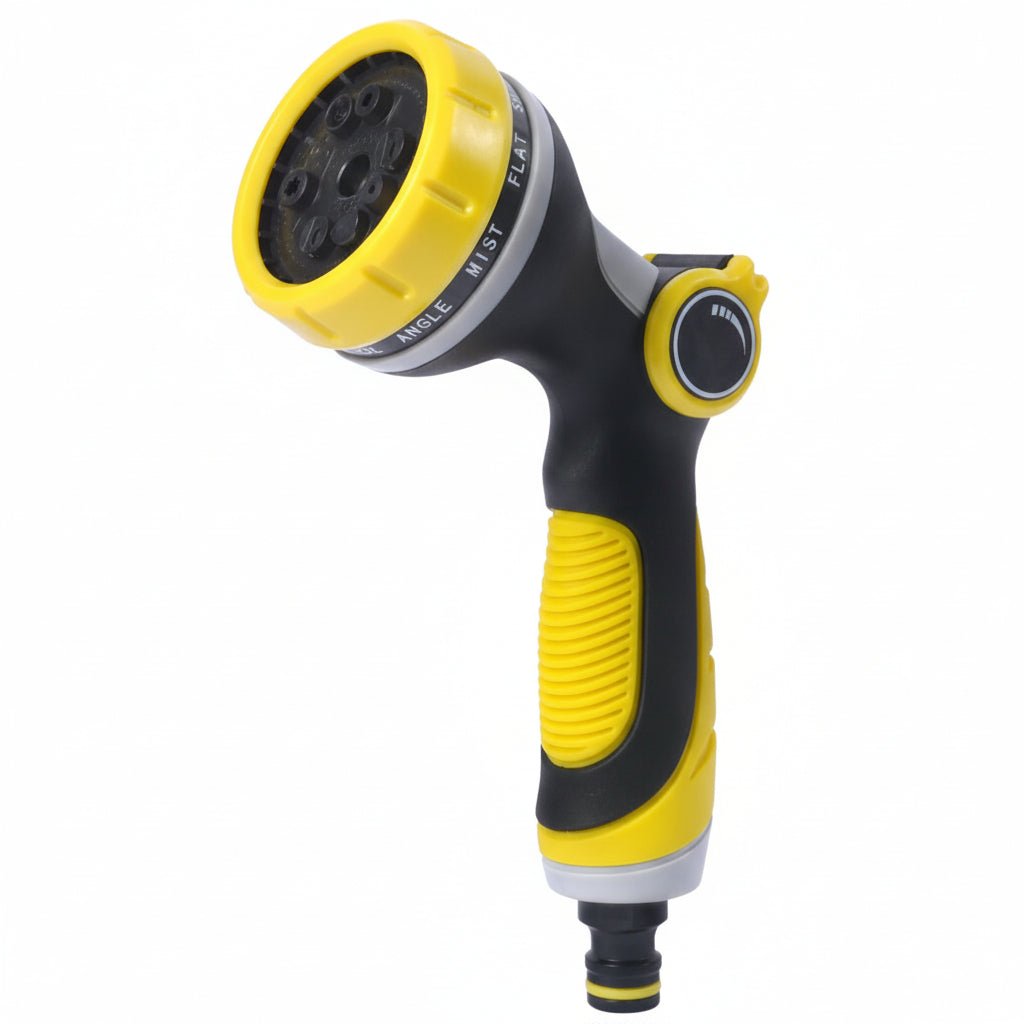 Watering Gun with 10 Spray Patterns, Hosepipe Spray Gun with Flow Control, Garden Hose Nozzle for Car Washing_01