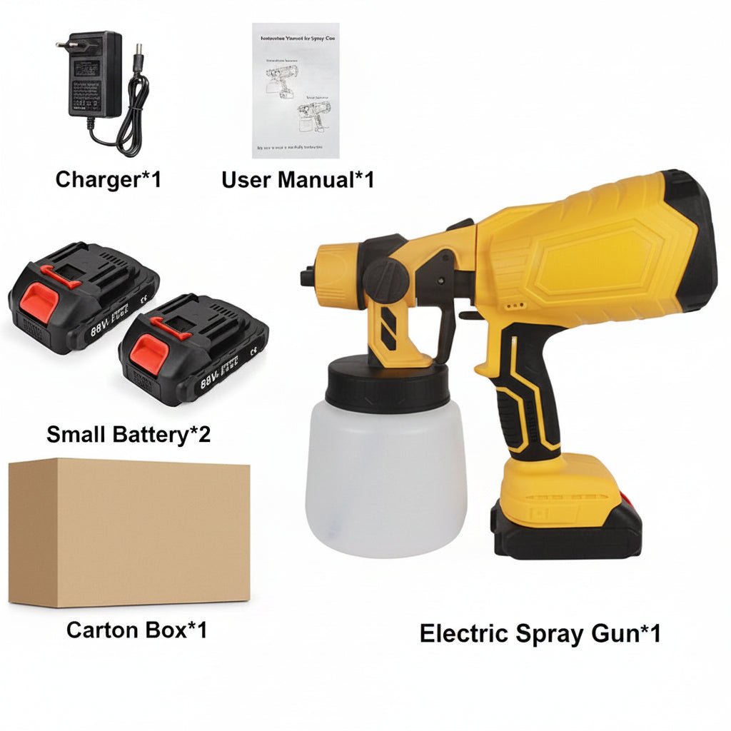 Paint Sprayer for Fences, Cordless Paint Spray Gun, Wall Paint Sprayer with Adjustable Spray Pattern for Furniture_07