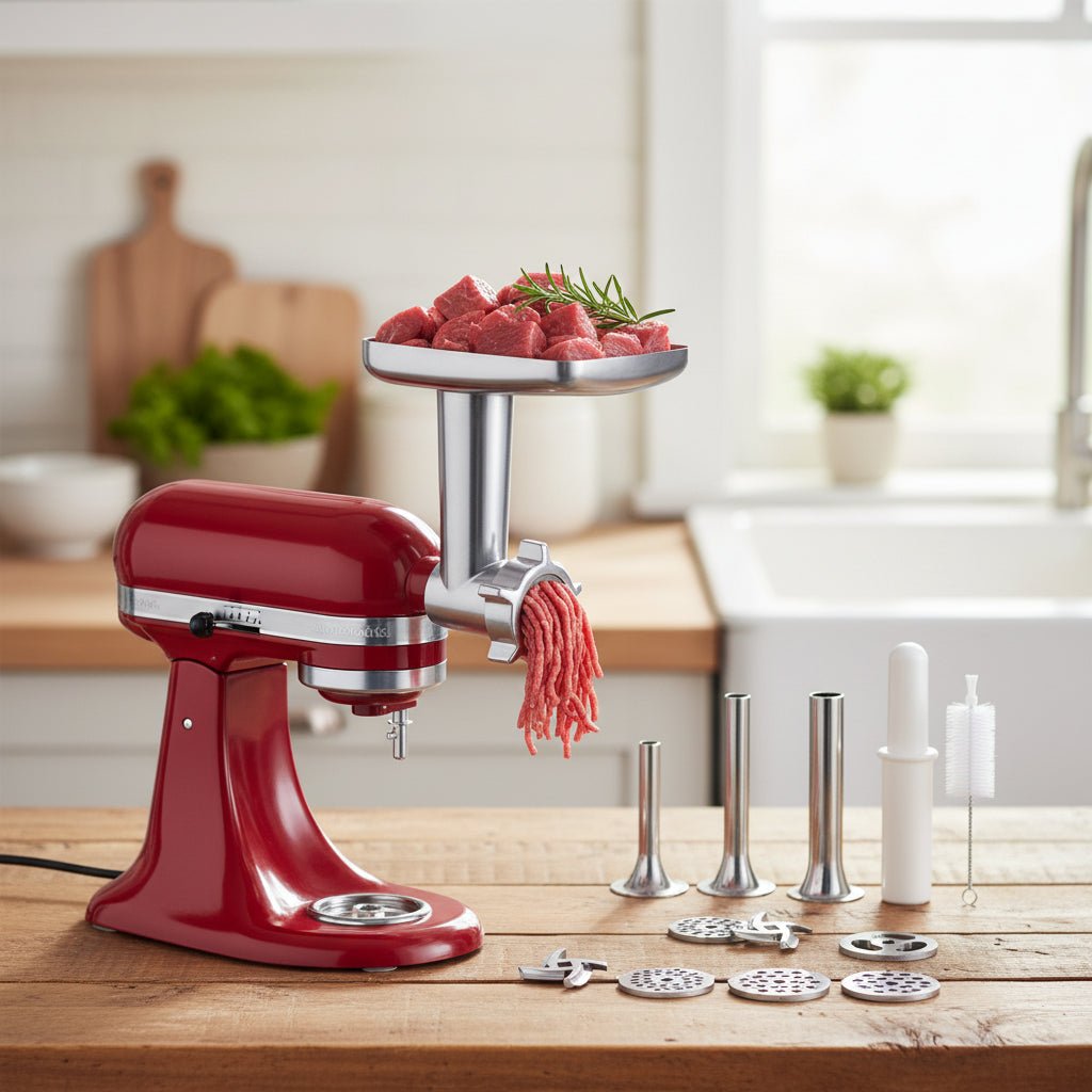 Metal Meat Grinder Attachment for Stand Mixer, Meat Mincer, Food Grinder for Home Kitchen Preparation_00