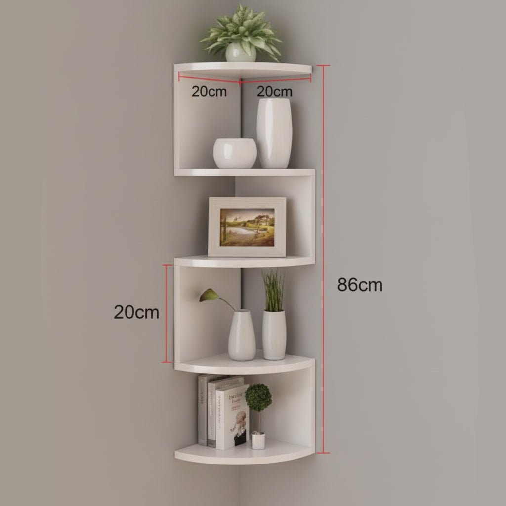 Corner Shelf Wall Mounted, Wall Shelf for Living Room and Bedroom – image 5