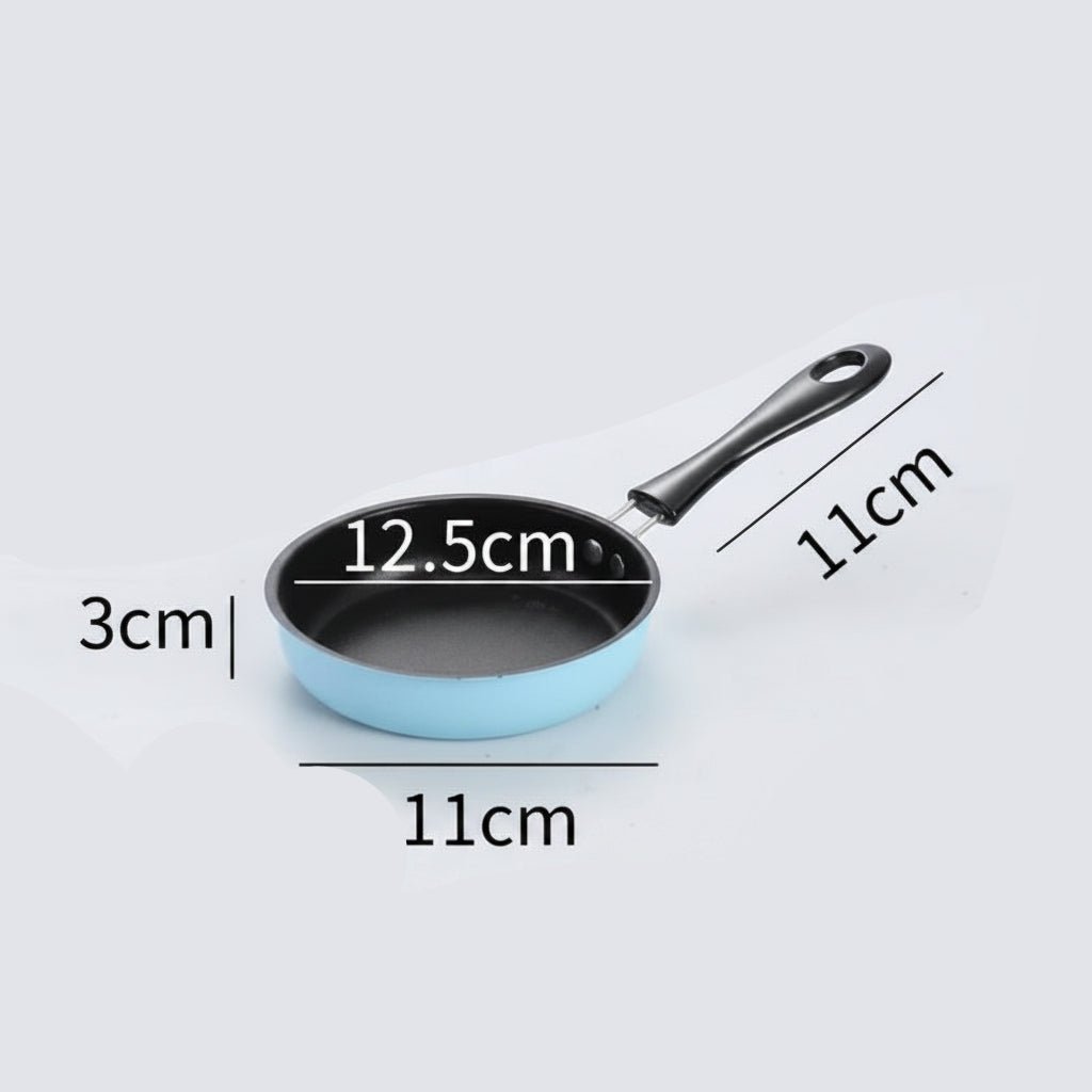 Stainless Steel Pan, Mini Non Stick Frying Pan 12/14/16 cm, Small Induction Pan for Snacks and Single Servings_10