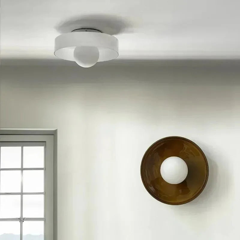 Ceiling Lights for Living Room, Nordic Glass Ceiling Lamp for Kitchen