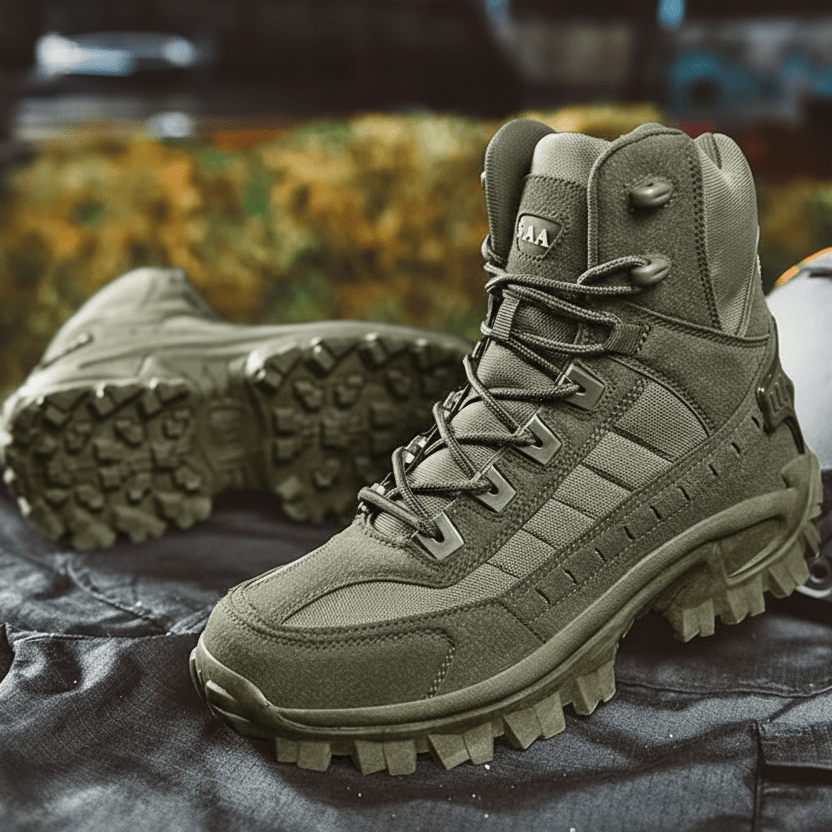 Tactical Walking Shoes with Suede Upper and Non Slip Sole, Trekking Shoes for Outdoor – image 9