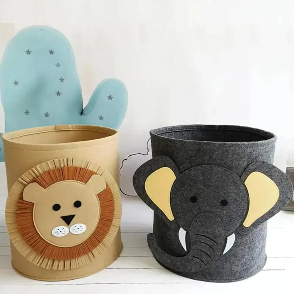 Felt Toy Storage Bag, Dustproof Kids Toy Storage for Nursery – image 4