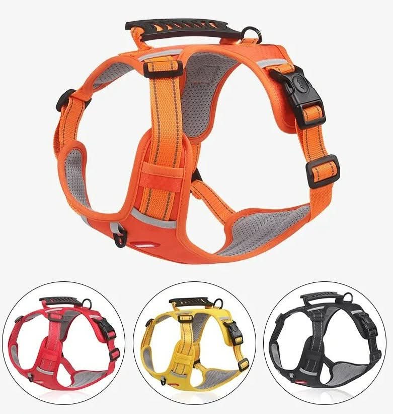 No Pull Dog Harness, Adjustable Anti Pull Harness with Reflective Details, Y Shaped Dog Harness for Small and Large Dogs_04