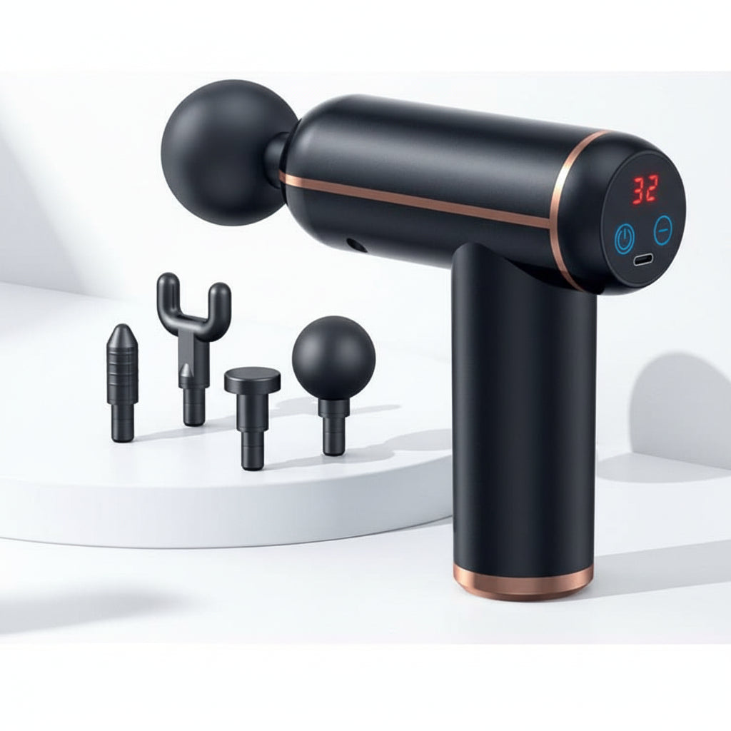Portable Massage Gun with 4 Attachments