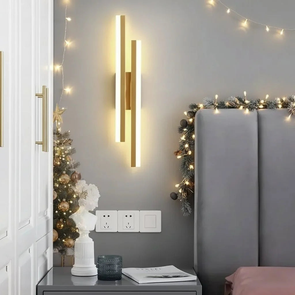Living Room Wall Lights, LED Wall Light with 3 Colour Modes, Dimmable Wall Sconce for Bedroom and Hallway Lighting_00