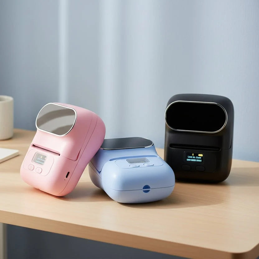 Bluetooth Label Printer, Label Maker for Barcodes and Shipping Labels, Sticker Printer, Portable Mini Printer