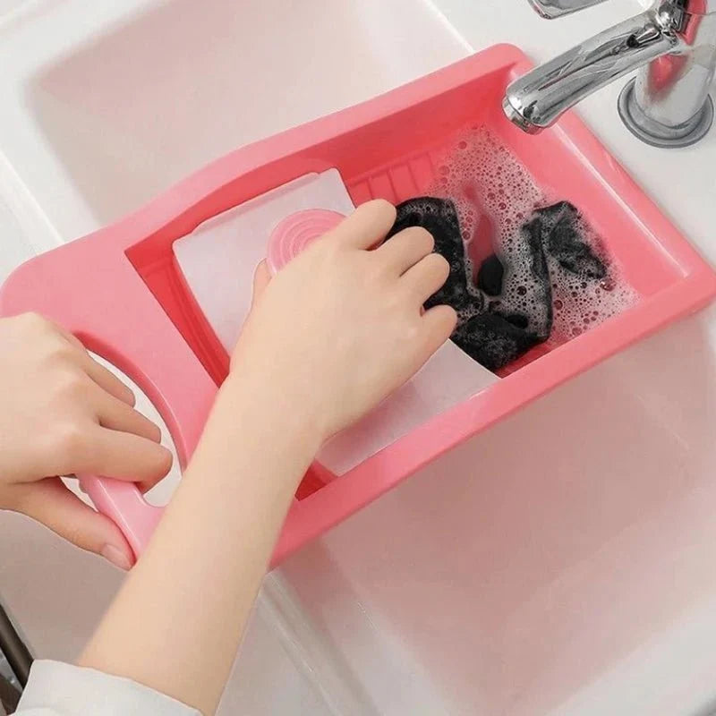 Washboard for Clothes, Anti Slip Washing Board for Hand Washing Clothes and Socks, Plastic Laundry Washboard_05