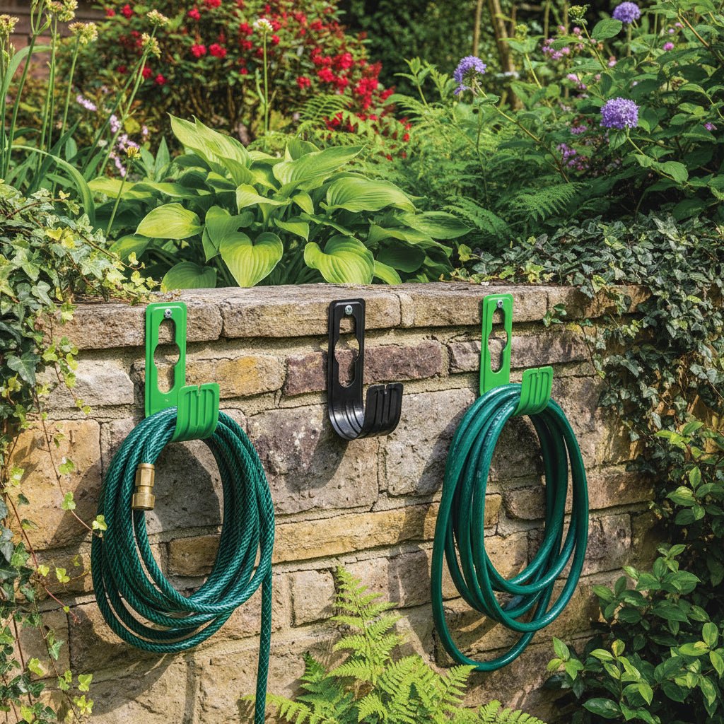Hose Pipe Holder Wall Mounted, Garden Hose Hanger for Outdoor Storage, Hosepipe Storage Organiser for Garden Storage_02