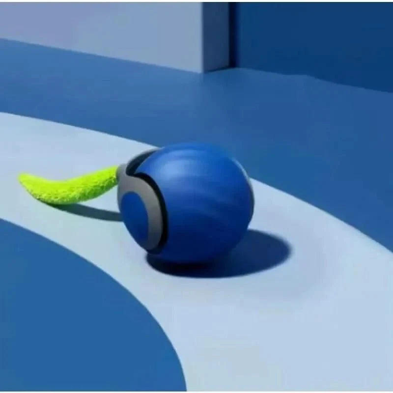 Interactive Cat Toys, Interactive Dog Toys, USB Rechargeable Automatic Cat Toy Rolling Ball with Faux Tail_01