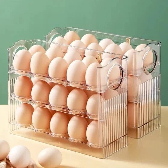 Egg Holder with Side Door, Fridge Organiser for Kitchen Storage – image 4