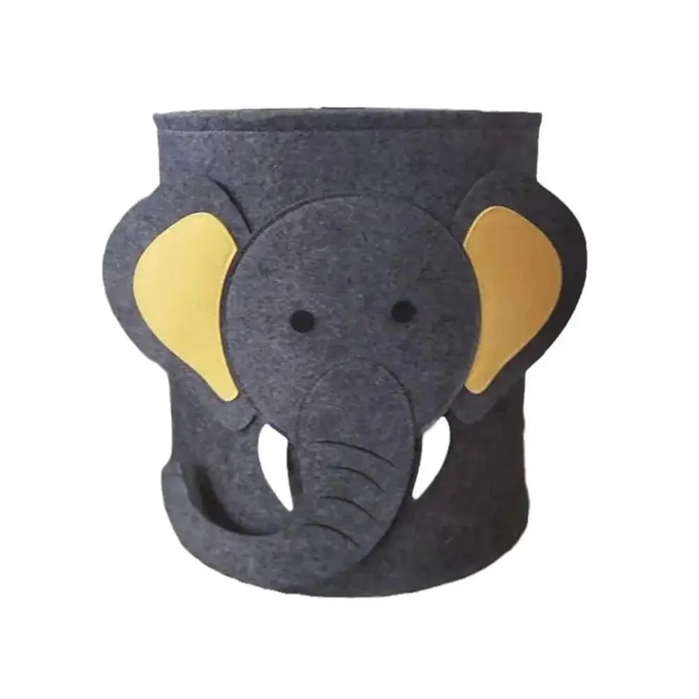 Felt Toy Storage Bag, Cuddly Toy Storage with Animal Design – image 9