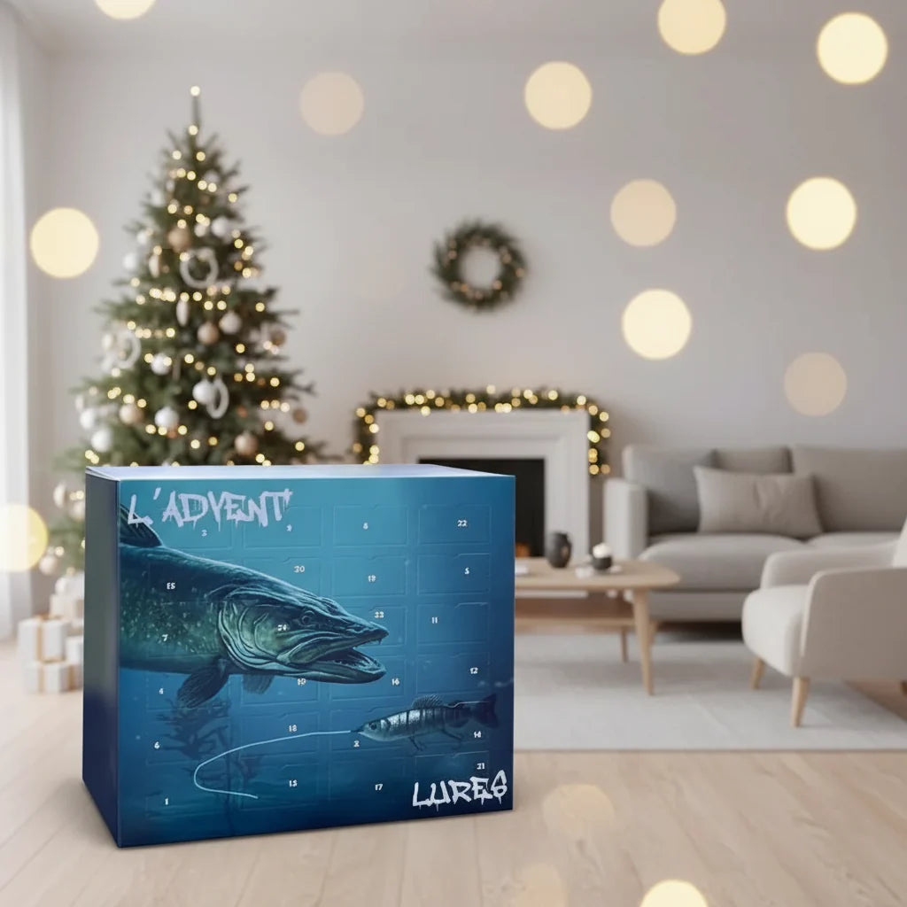 Fishing Advent Calendar with 24 Different Baits, Christmas Gifts for Fishermen
