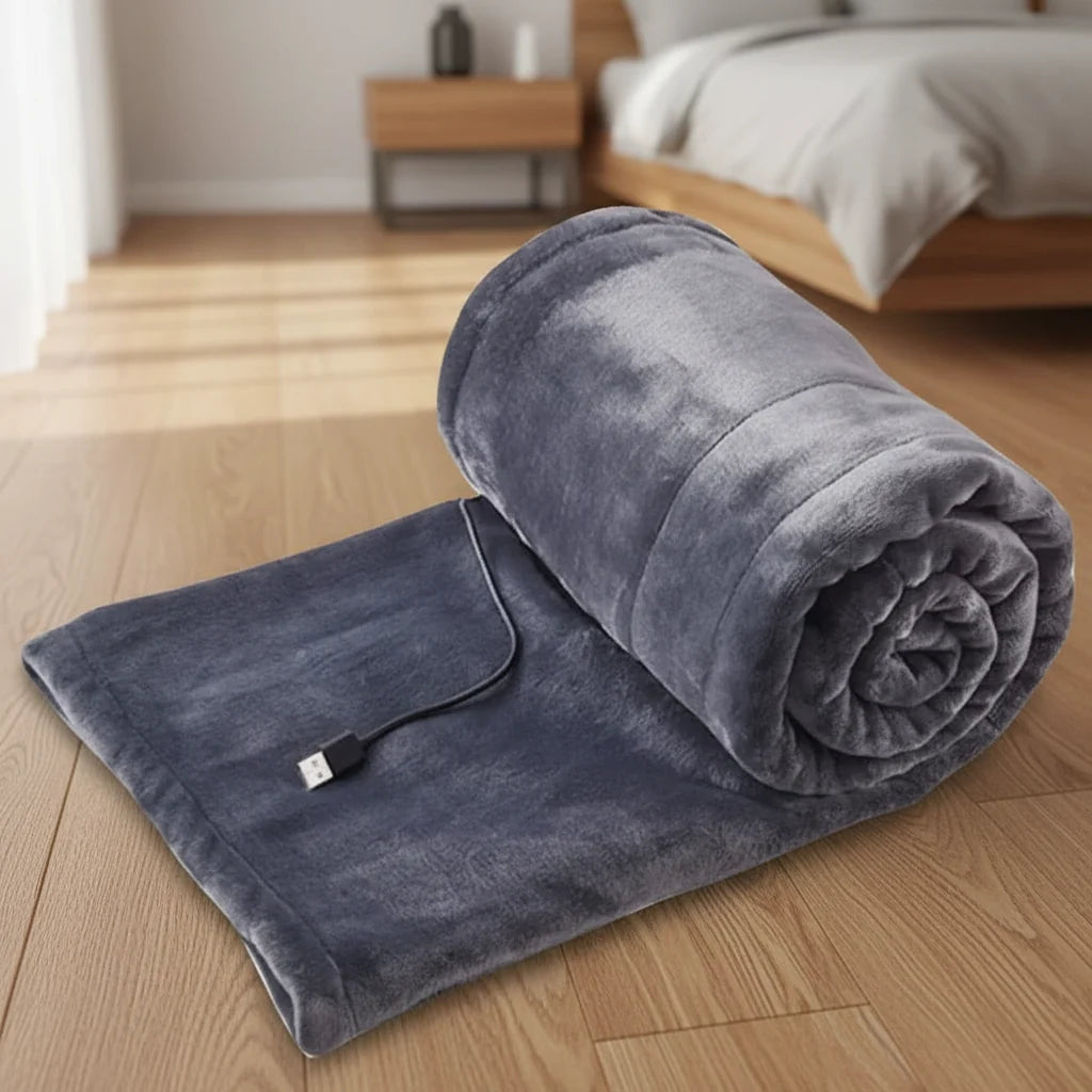 USB Heated Blanket, Electric Blanket with 3 Heat Settings