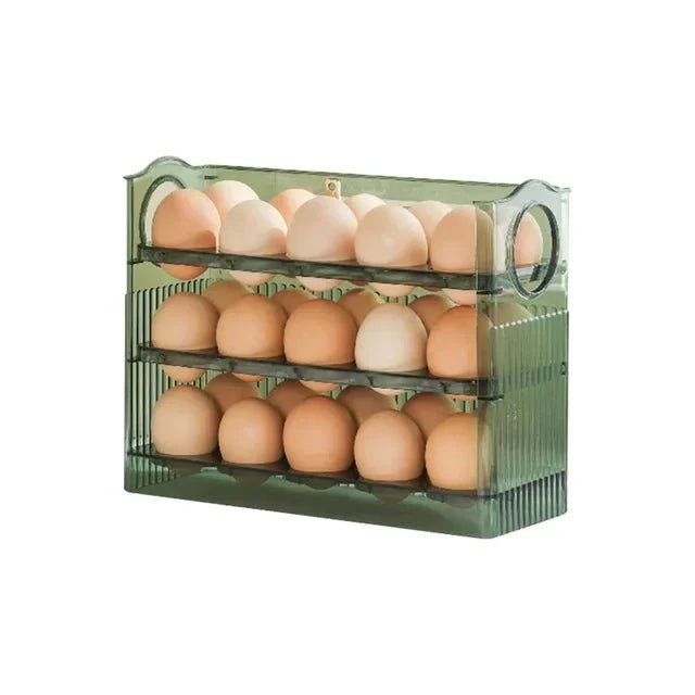 Egg Holder with Side Door, Fridge Organiser for Kitchen Storage – image 10
