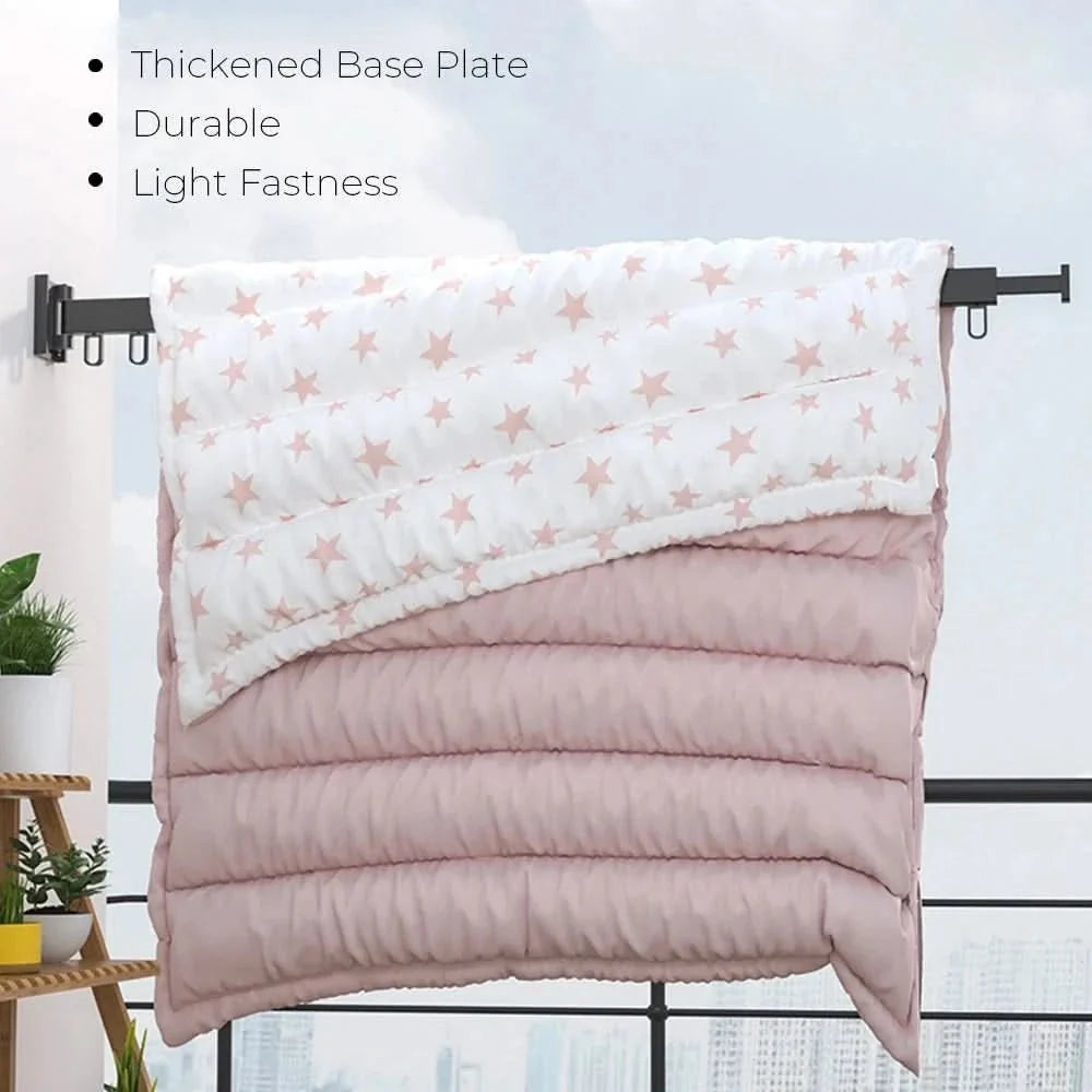 Extendable Clothes Drying Rack in Aluminium, Indoor Clothes Airer for Balcony and Bathroom – image 6