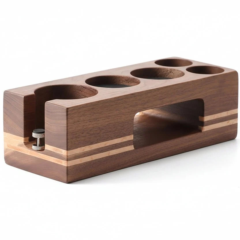 Portafilter Holder, Wooden Tamper Station for 51–53 mm and 58 mm Tampers, Coffee Station Organiser, Coffee Accessories_08
