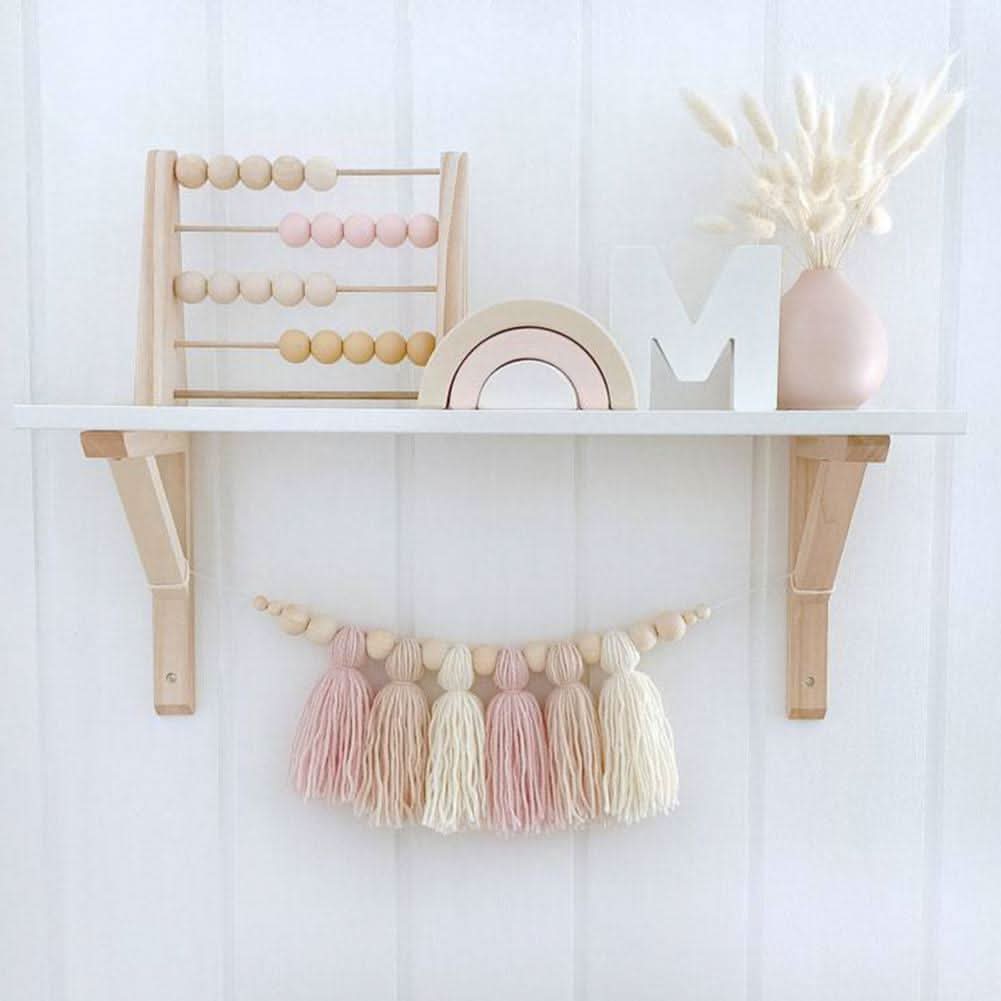 Fairy Lights with Wooden Beads, Bedroom Fairy Lights for Nursery Decoration, String Lights for Ambient Lighting_02