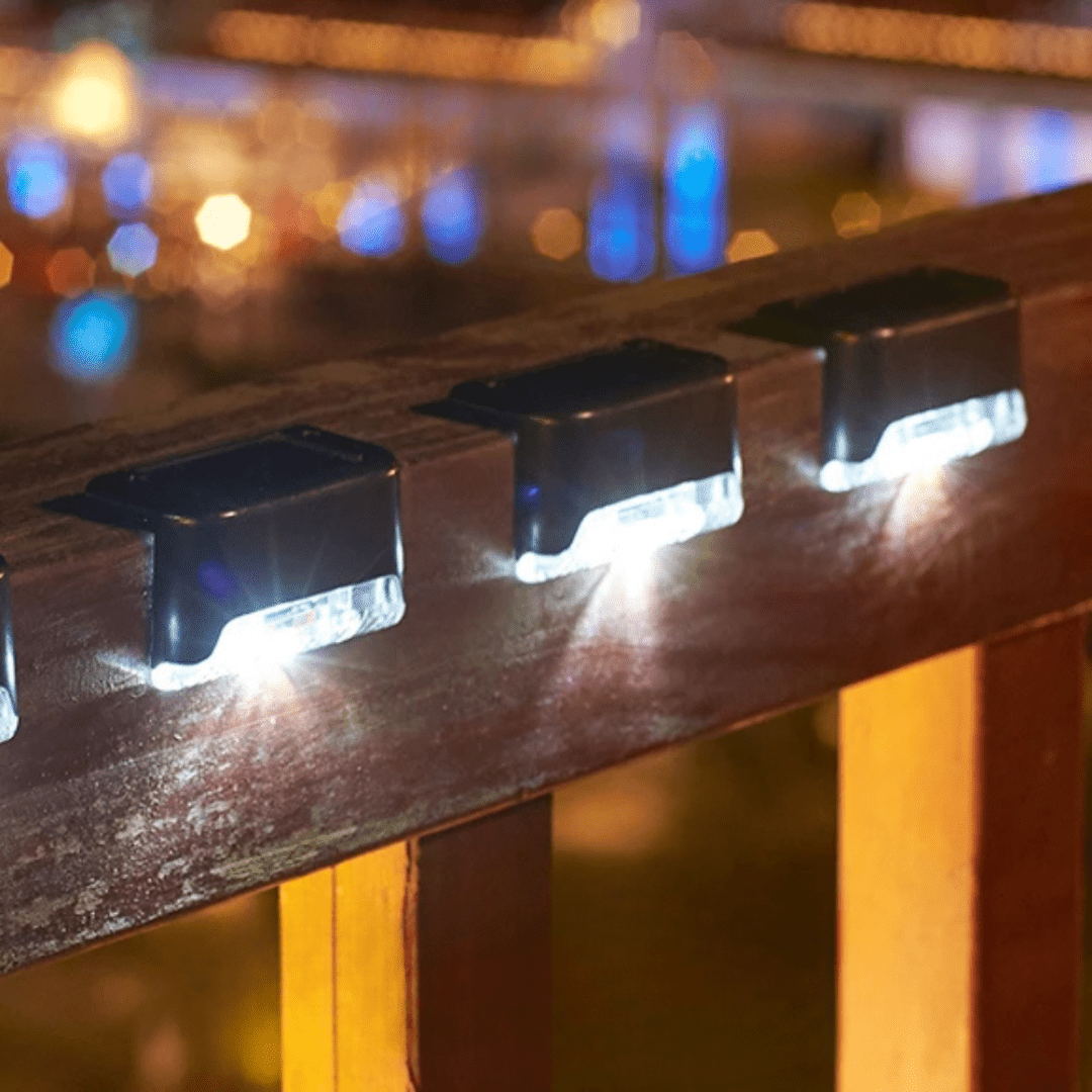 Solar Outdoor Lights, Solar Lights for Garden Stairs and Balcony, Self Adhesive Solar Stair Lights, Garden Lighting_01