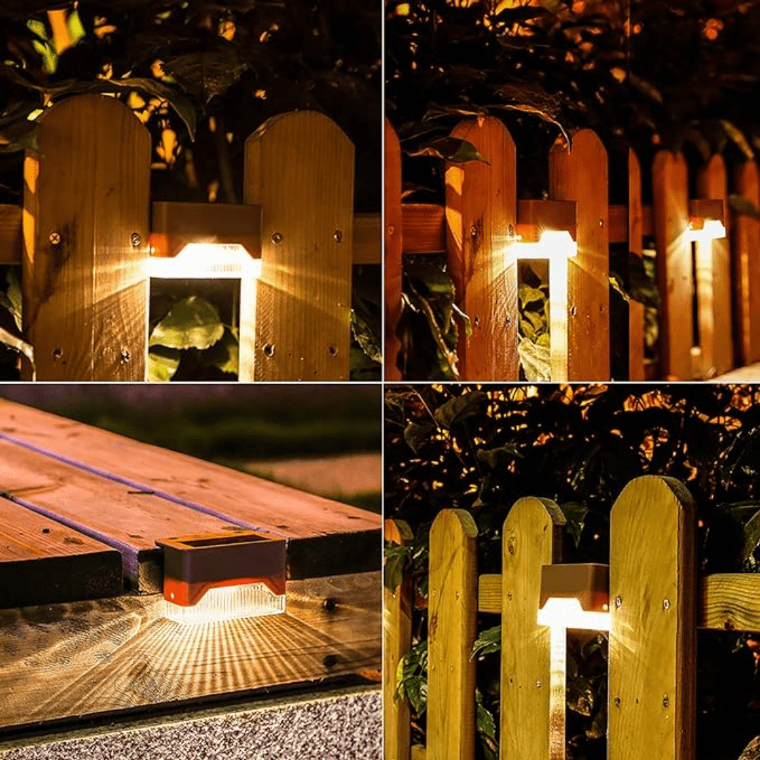 Solar Outdoor Lights, Solar Lights for Garden Stairs and Balcony, Self Adhesive Solar Stair Lights, Garden Lighting_04
