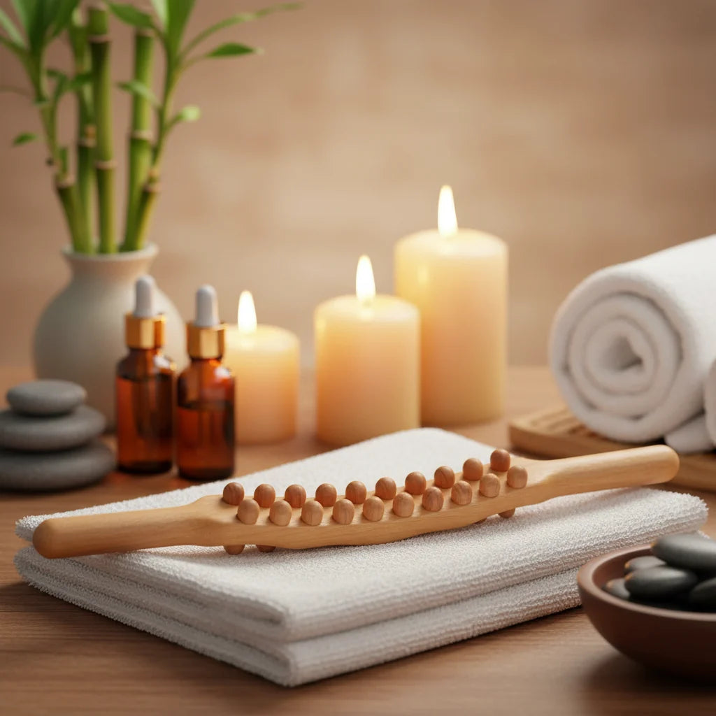 Gua Sha Massage Stick, Massage Roller Stick with 8 or 20 Beads