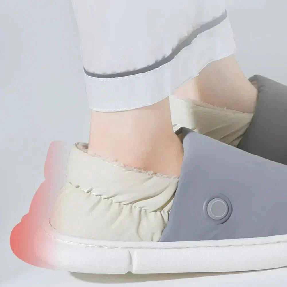 Electrically Heated Slippers with 3 Heat Settings, Thick Warm Indoor House Slippers for Cold Days – image 5