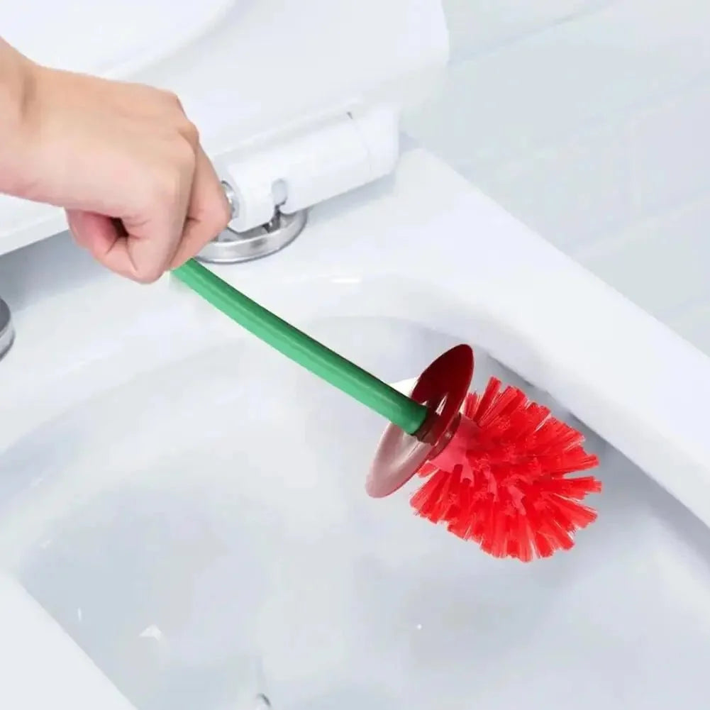 Toilet Brush with Holder, Modern Loo Brush and Holder Set – image 4
