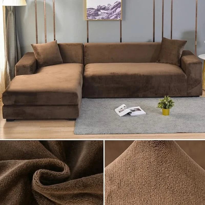 Stretch Velvet Sofa Slipcover with Non Slip Hold – image 12