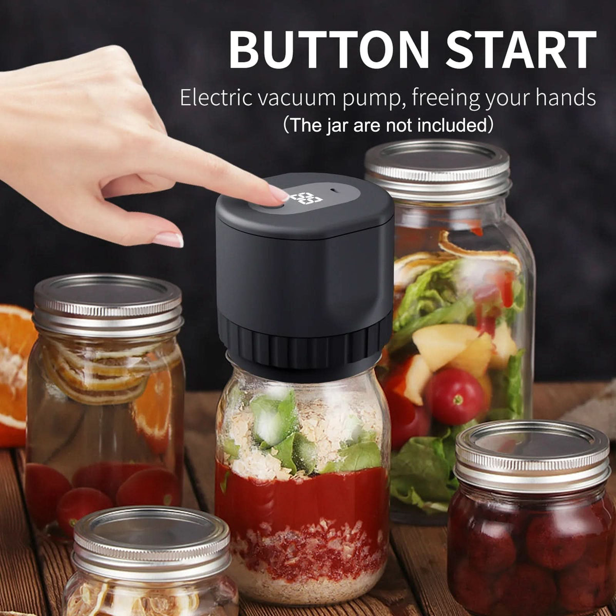 Vacuum Sealer for Jars, Portable Food Vacuum Sealer Rechargeable, Electric Vacuum Sealing Machine for Bottles and Cans_01