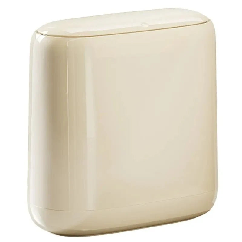 Slim Kitchen Bin for Narrow Spaces, Small Bathroom Bin, Plastic Rubbish Bin for Office and Laundry Room_06