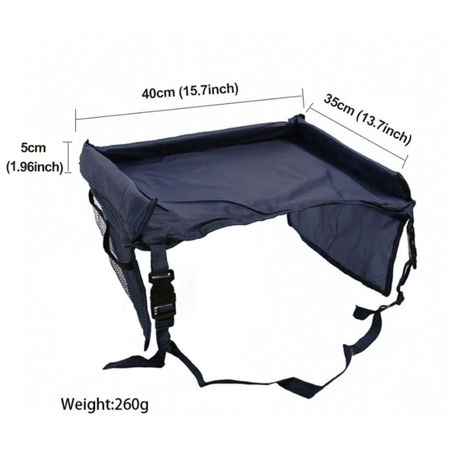 Car Seat Tray for Kids, Car Seat Table with Side Pockets and Foam Edge – image 9