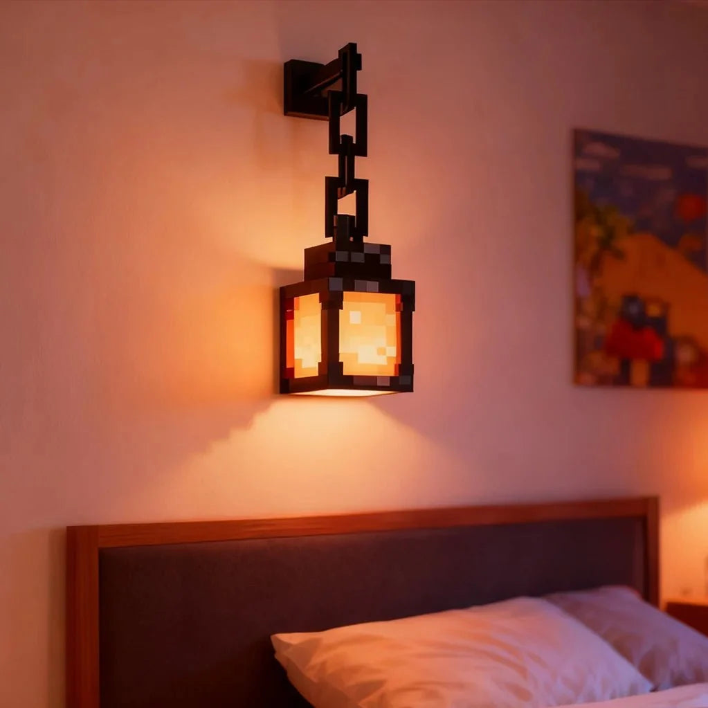 Rechargeable Night Light, Pixel LED Night Light for Bedroom and Desk, Nightstand Lamp, Mood Lighting for Game Room_03