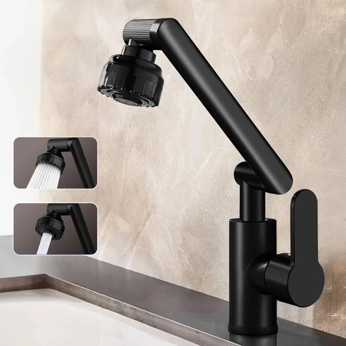 Kitchen Taps with 360 Rotating Robotic Arm, Bathroom Tap – image 9