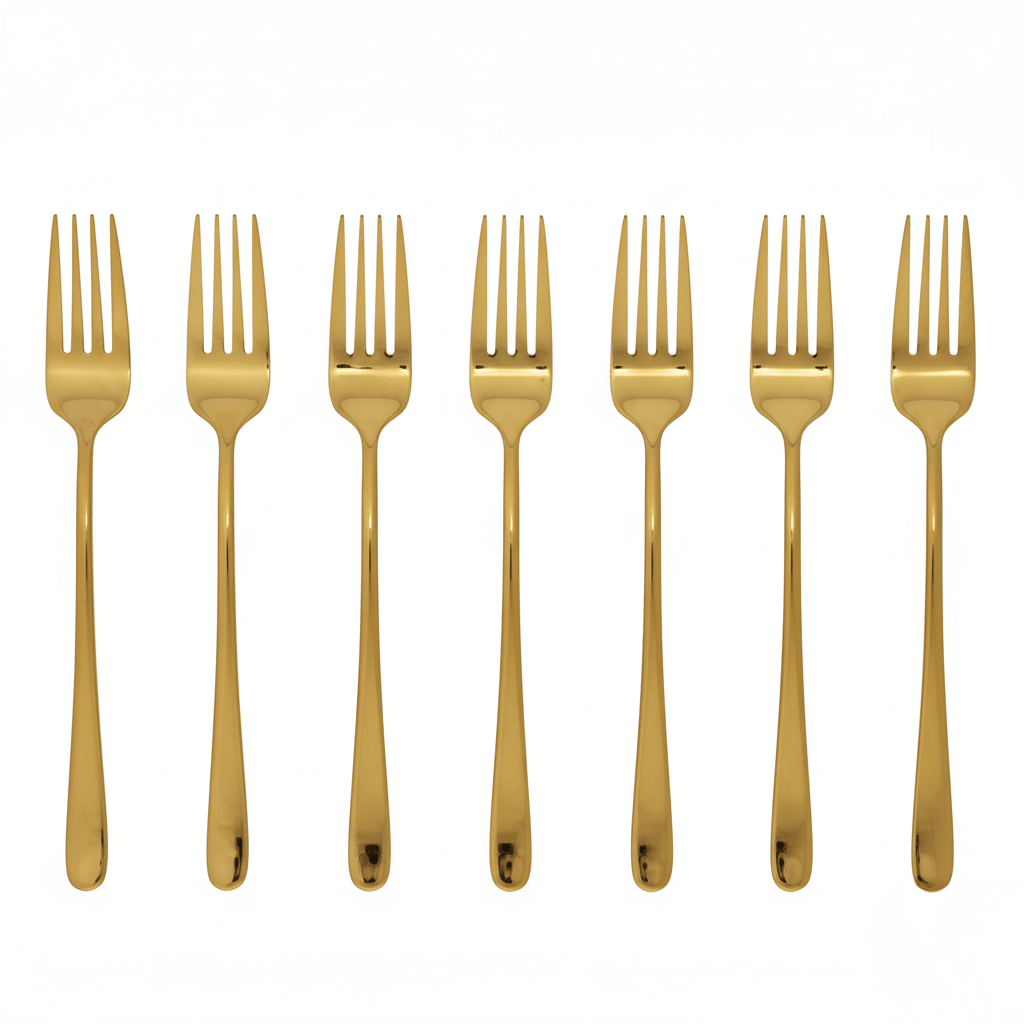 Fork Set, Dinner Forks with Mirror Polished Finish, Stainless Steel Cutlery in 8 Colours, Tableware_06