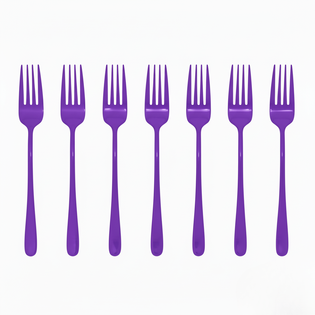 Fork Set, Dinner Forks with Mirror Polished Finish, Stainless Steel Cutlery in 8 Colours, Tableware_09