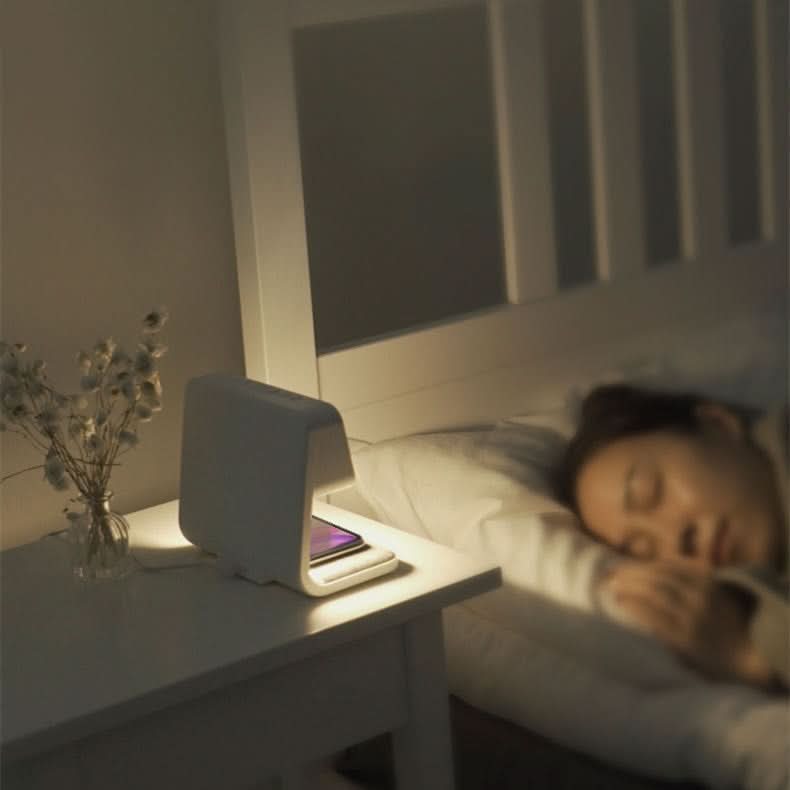 Alarm Clock with Wireless Charger, Phone Charging Station – image 7