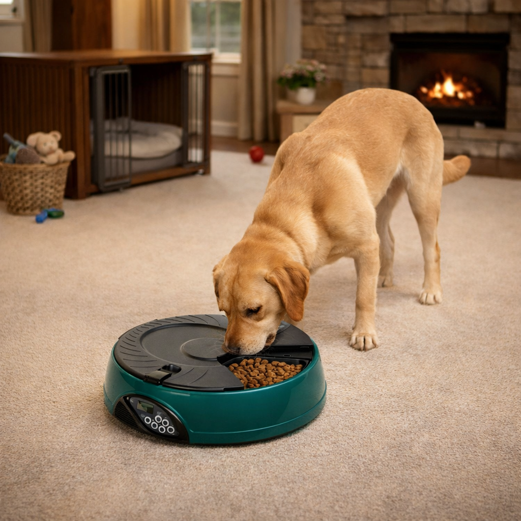 Smart Pet Feeder | Automatic Cat & Dog Feeder with Portion Control | Timed Meal Dispenser for Balanced Nutrition 4