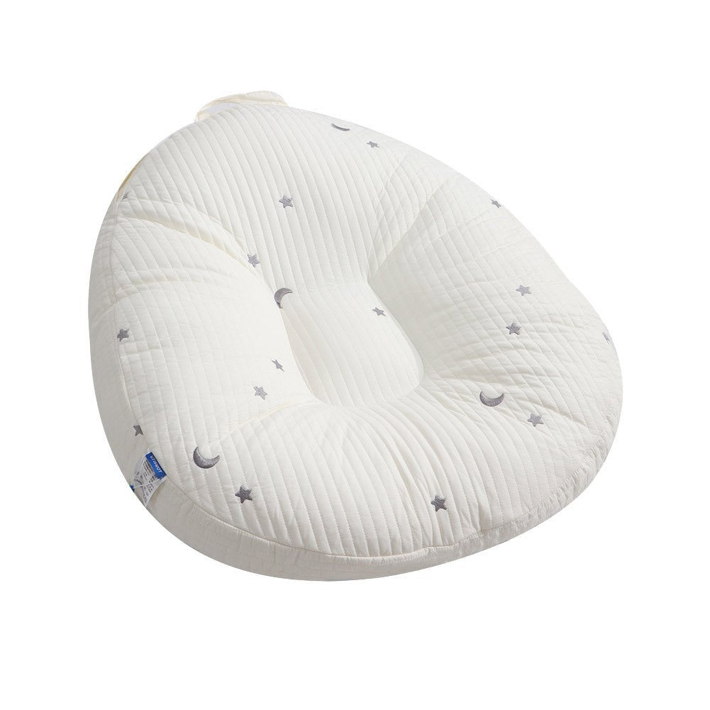 Baby Lounger Pillow, Cotton Lounger Pillow with Zip Cover and Carry Handles, Baby Pillow for Resting and Playing_05