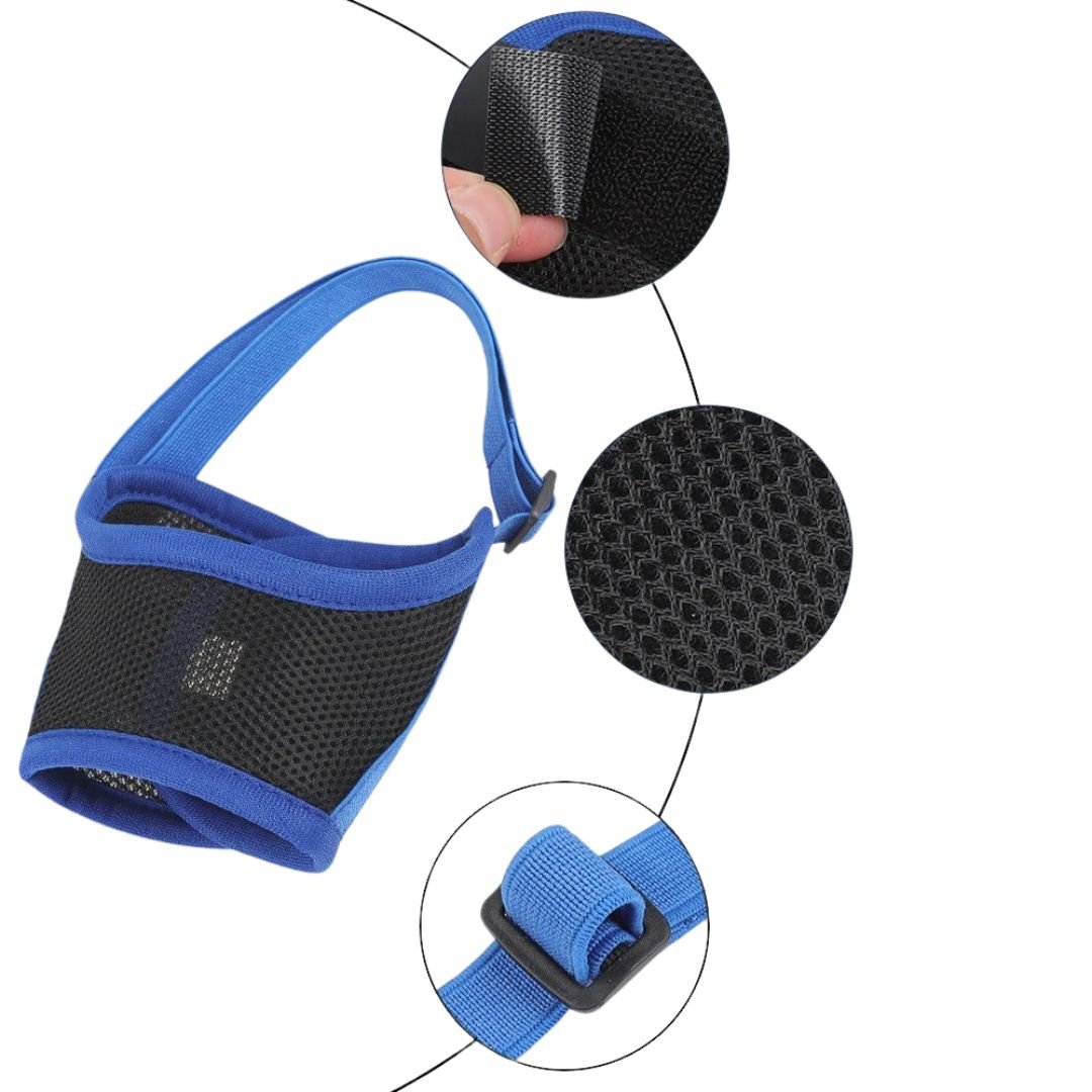 Soft Dog Muzzle, Adjustable Breathable Muzzle for Dogs, Dog Muzzle for Small Dogs and Large Breeds on Walks_06