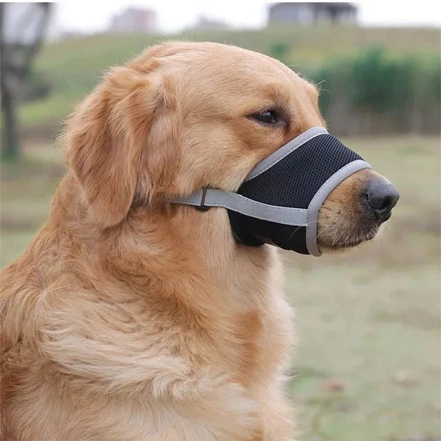 Soft Dog Muzzle, Adjustable Breathable Muzzle for Dogs, Dog Muzzle for Small Dogs and Large Breeds on Walks_04