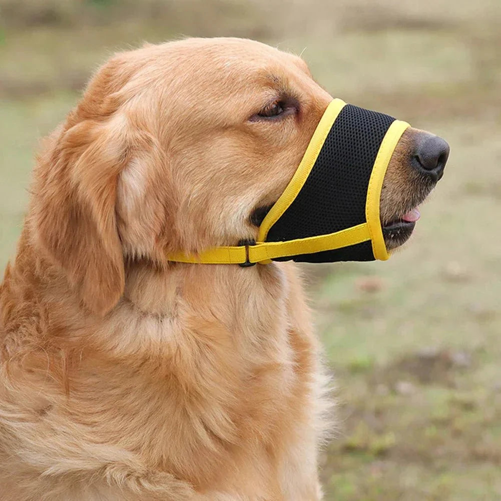 Soft Dog Muzzle, Adjustable Breathable Muzzle for Dogs, Dog Muzzle for Small Dogs and Large Breeds on Walks_05